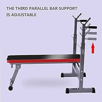 Amazon.co.jp: 多機能ベンチプレスバーベルラック、ウェイト